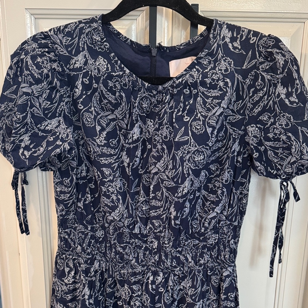 Navy Floral Dress sz 2